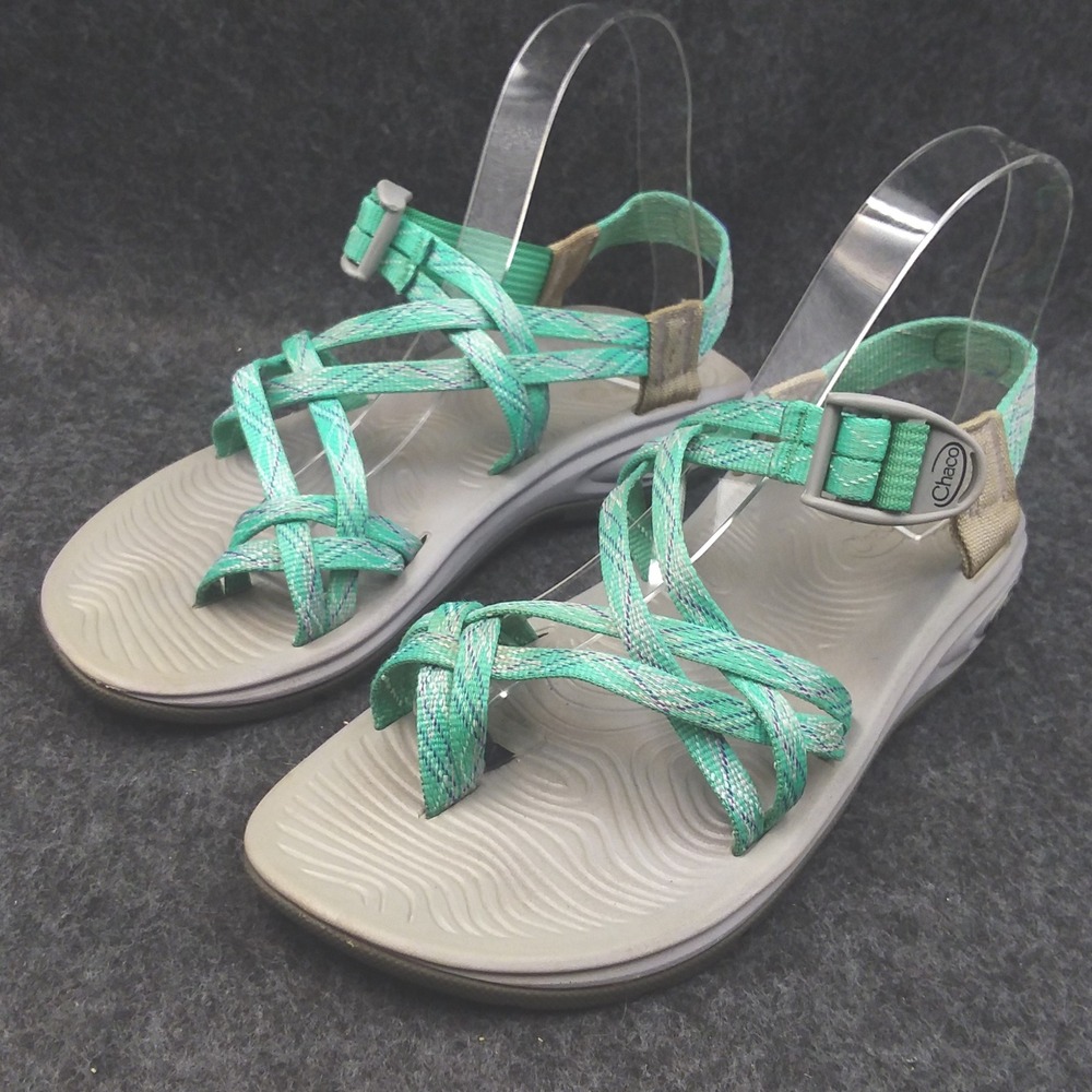 Chaco Z/Volv X2 Active Hiking Strappy Sandals Sport Walking Teal‎ Purple W 8